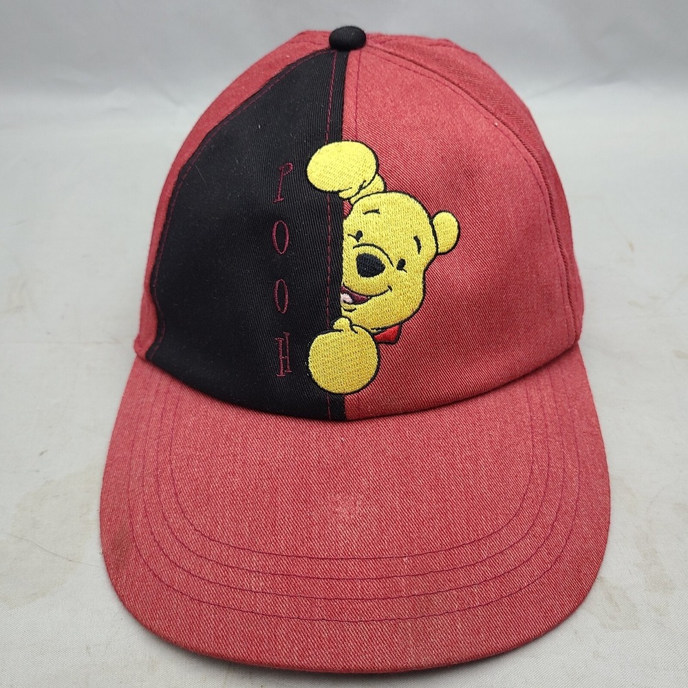 Disney Pooh Bear Elastic Back Strap Adult Stretch Hat Cap‎